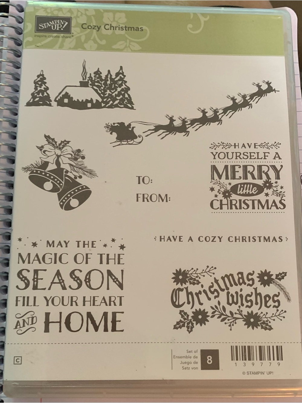 Stampin' Up! Cozy Christmas Clear Stamp Set - Rare